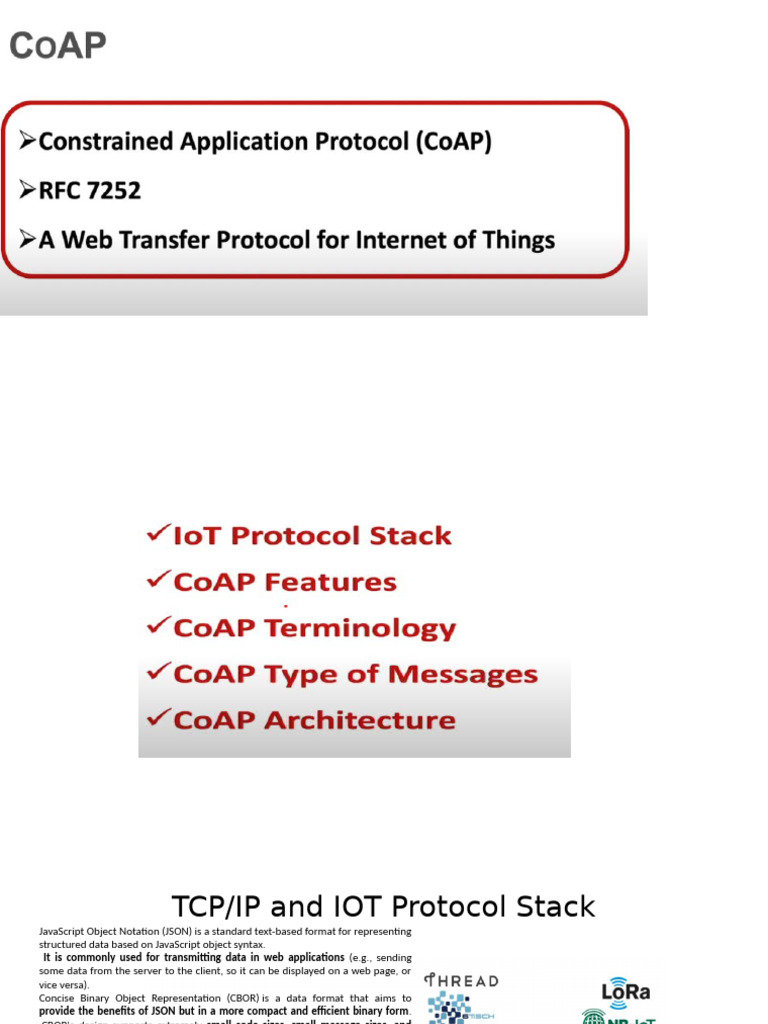 CoAP Protocol Overview for IoT | PDF | Transmission Control Protocol ...
