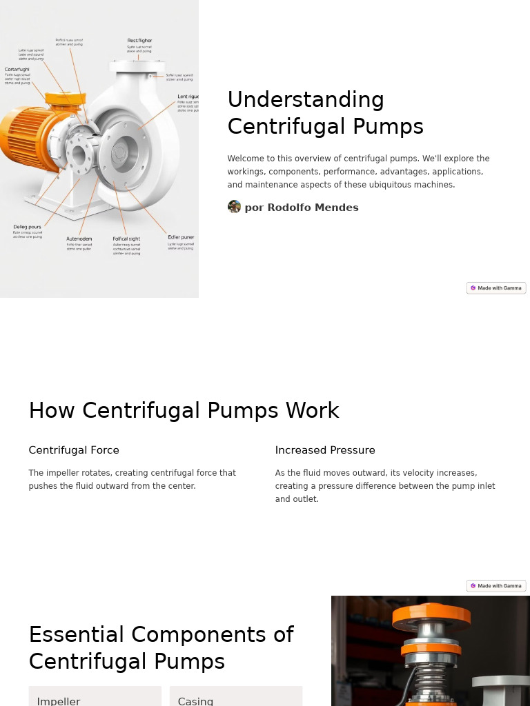 Understanding Centrifugal Pumps | PDF | Pump | Gases