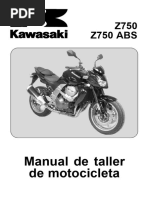 Manual de Taller Kawasaki Z750 | PDF | Motocicleta | Industria