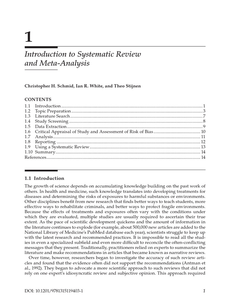 Systematic Review and Meta-Analysis Guide | PDF | Systematic Review ...