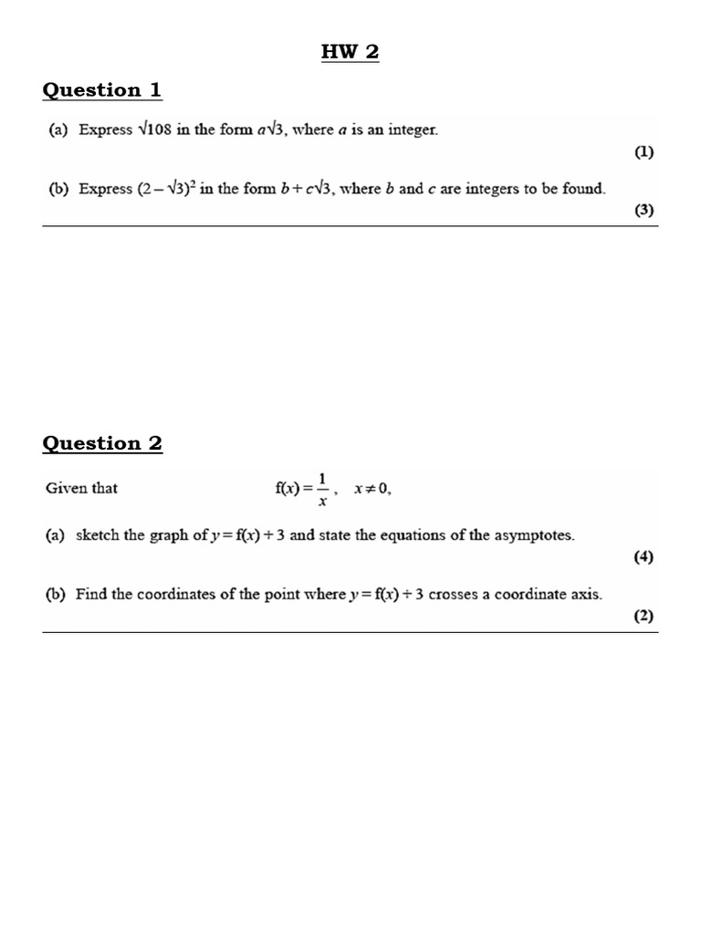 HW 2 | PDF