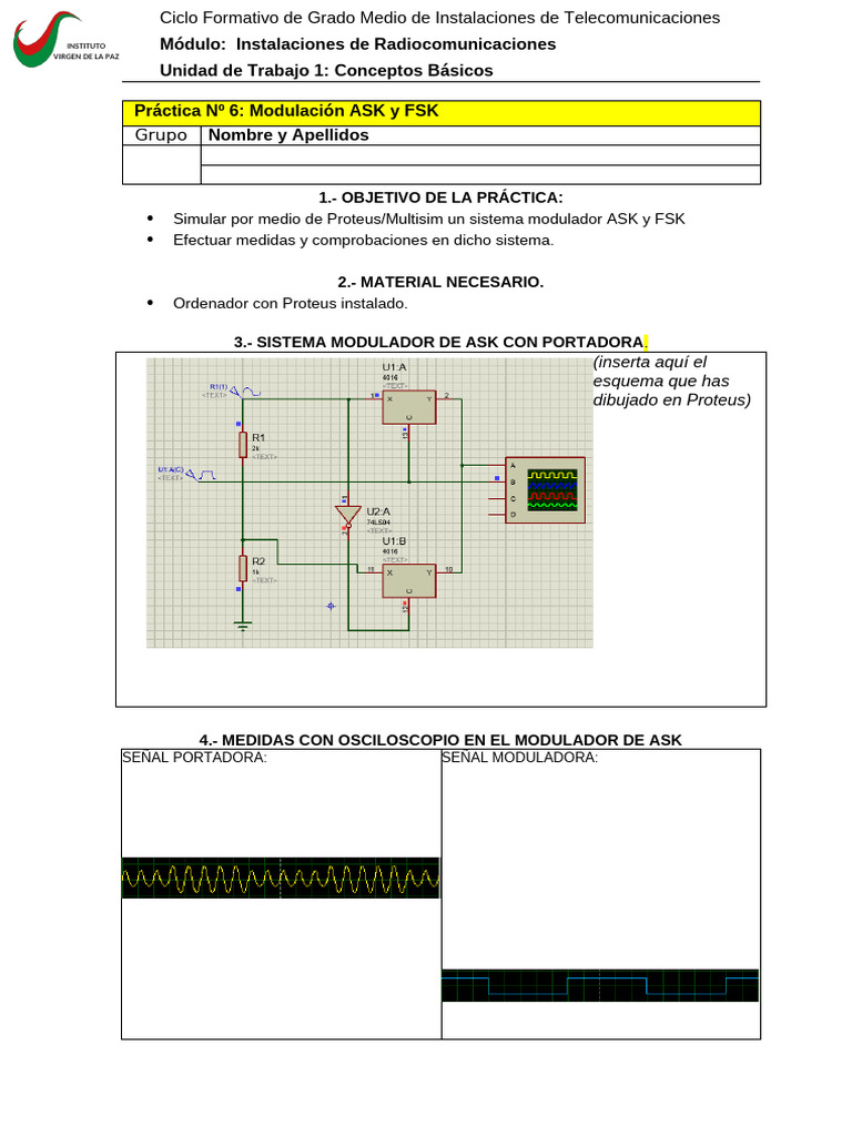 Modulación ASK y FSK en Telecomunicaciones | PDF | Modulación | Radio