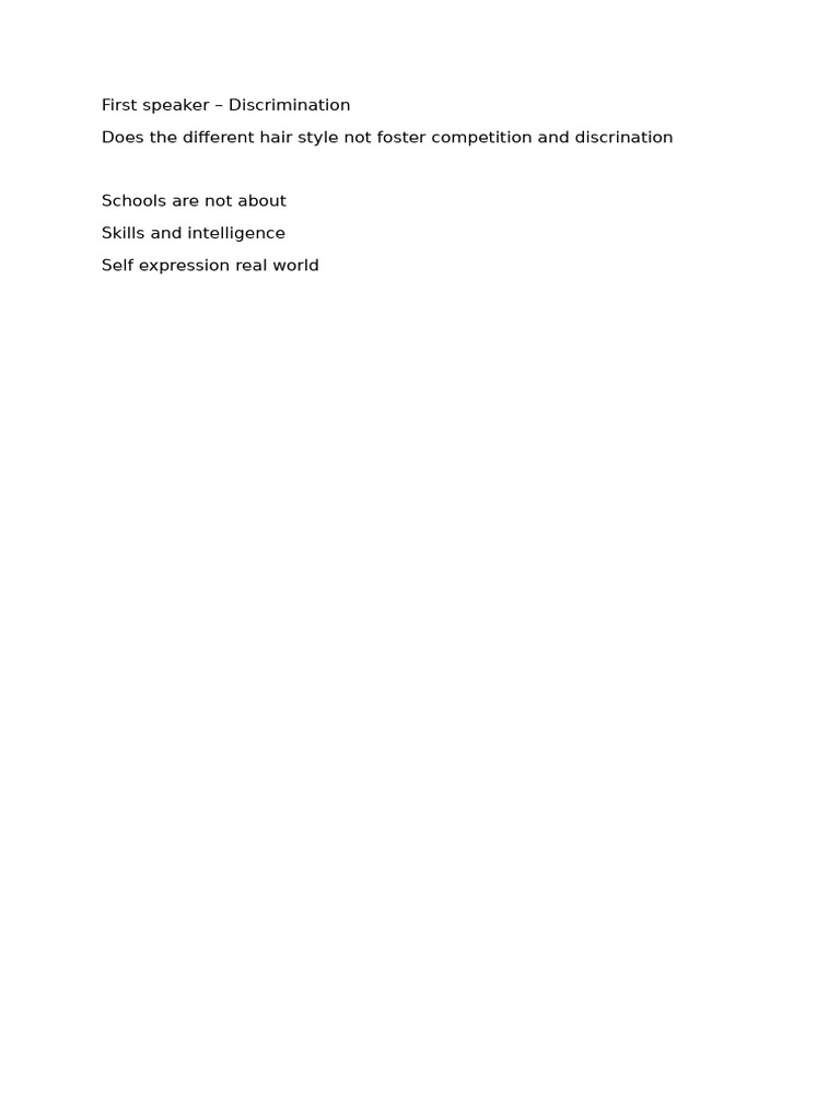 First Speaker | PDF
