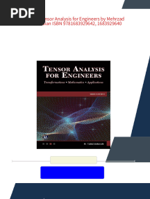 (Ebook) Tensor Analysis for Engineers by Mehrzad Tabatabaian ISBN 9781683929642, 1683929640 - Quickly download the ebook to explore the full content