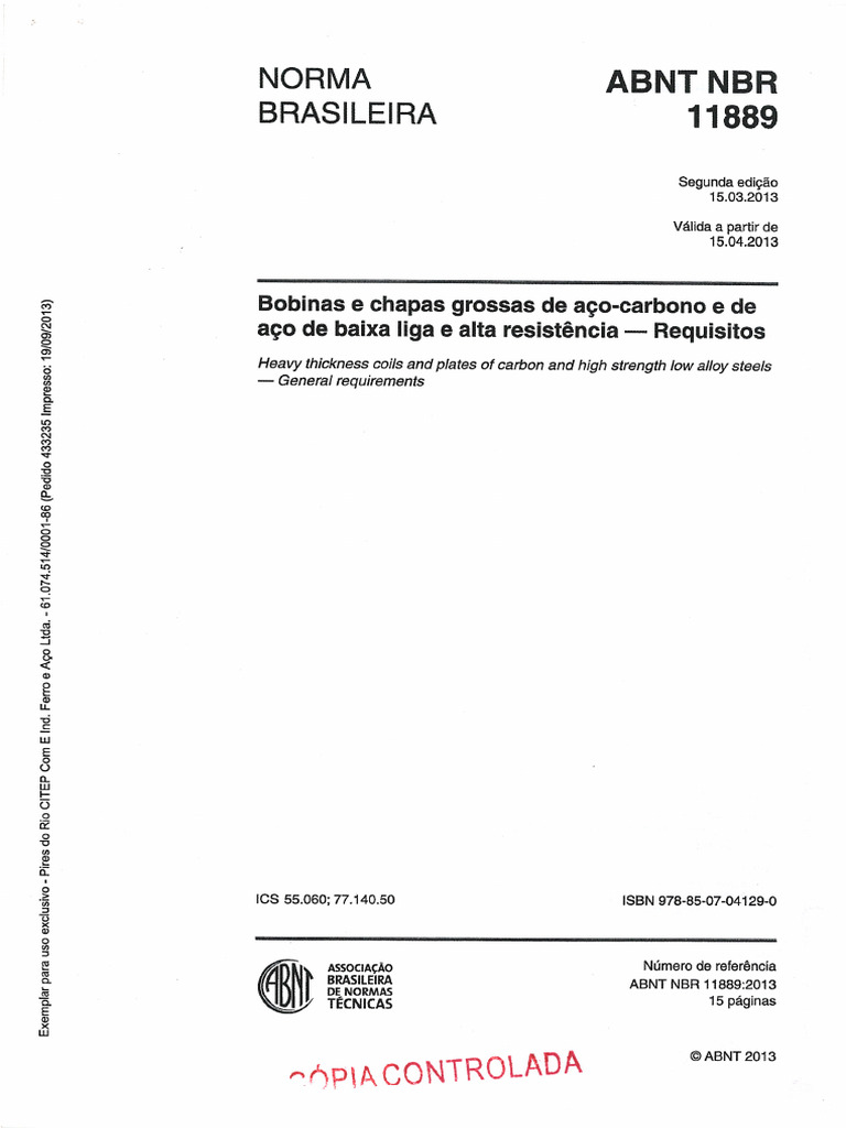 NBR 11889 | PDF