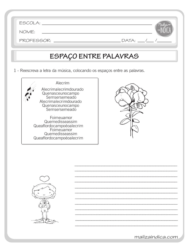 Letra da Música Alecrim Reescrita | PDF