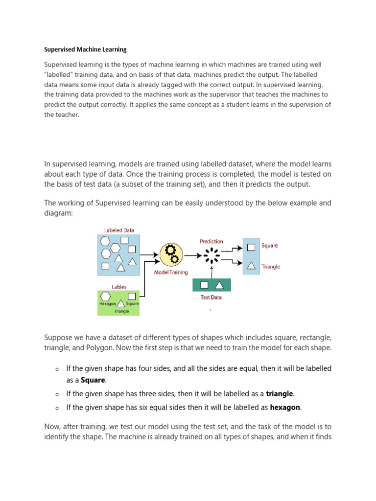 Understanding Supervised Machine Learning | PDF | Support Vector ...