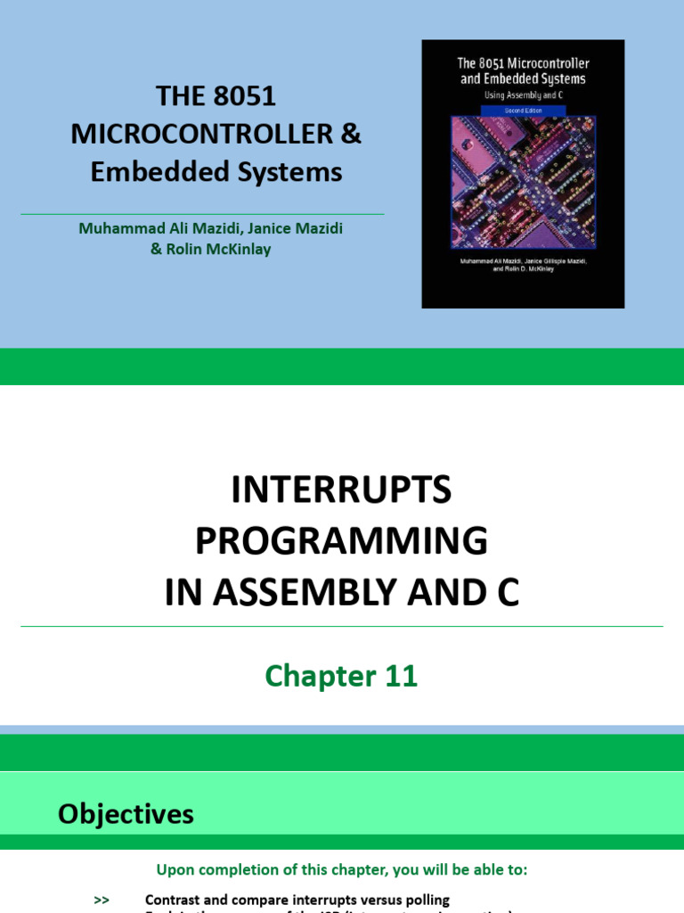 4.4 Interrupts in 8051 | PDF | Office Equipment | Computer Hardware