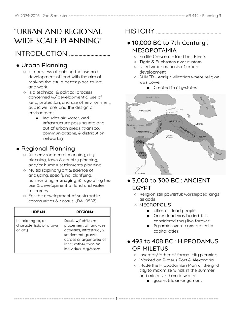 Urban and Regional Planning Overview | PDF | Planning | Urbanization