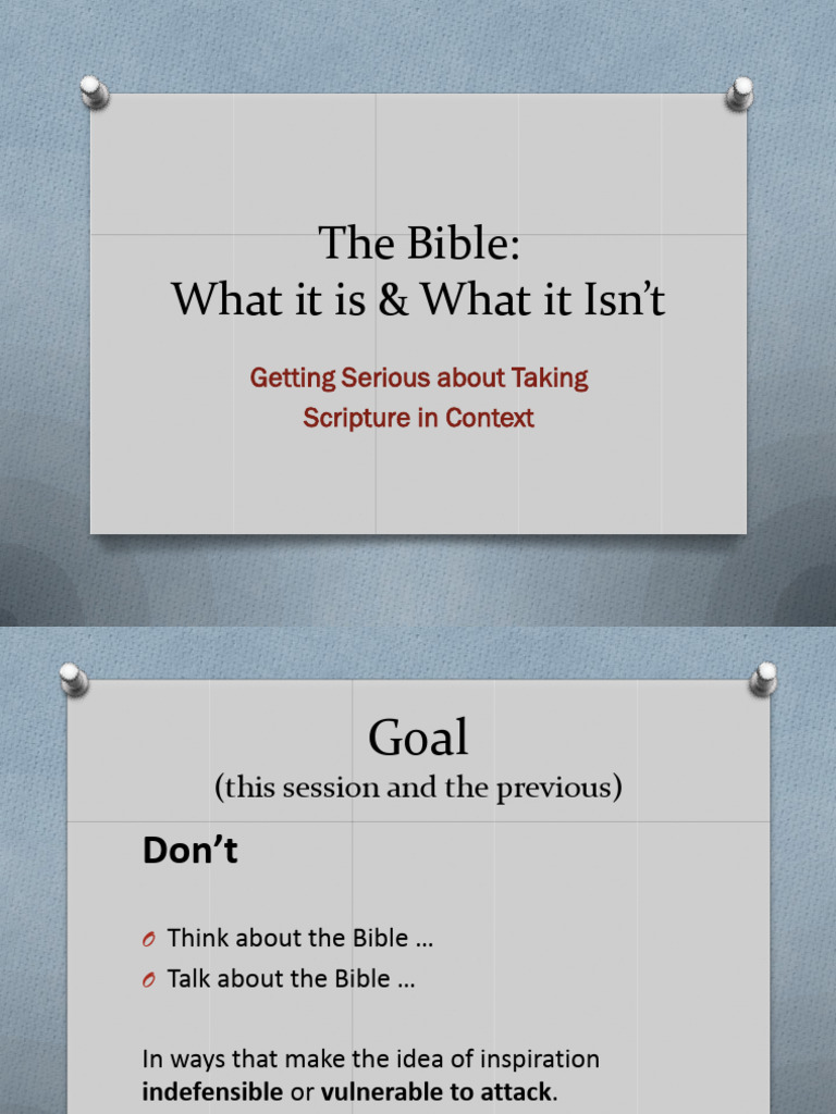 Getting Serious About Taking Scripture in Context | PDF | Bible | Exegesis