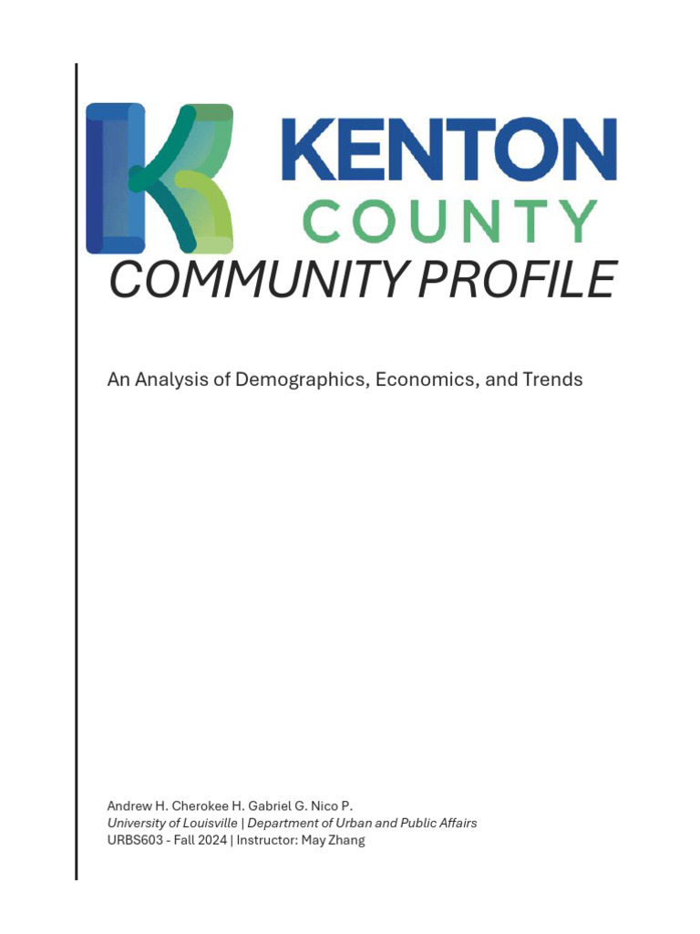 Kenton County Demographics & Economics Analysis | PDF | White Americans ...