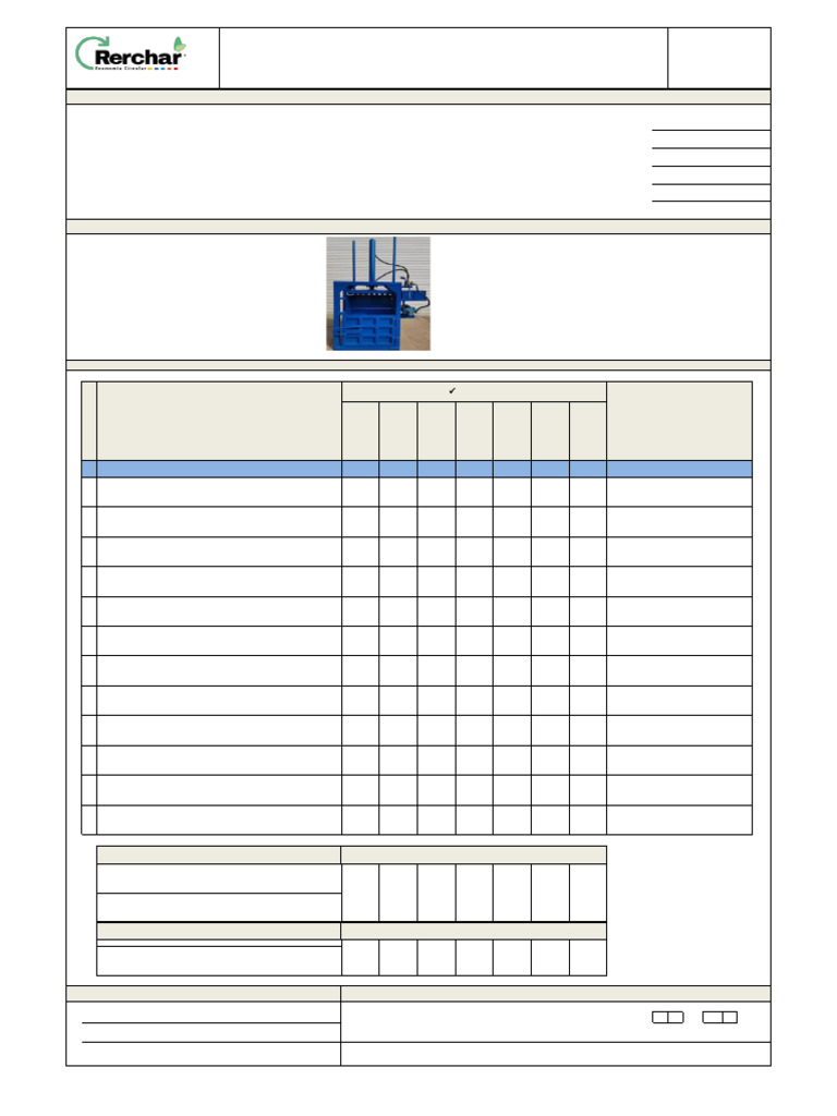 Inspección de Compactadora: Checklist y Estado | PDF