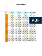 Timetable