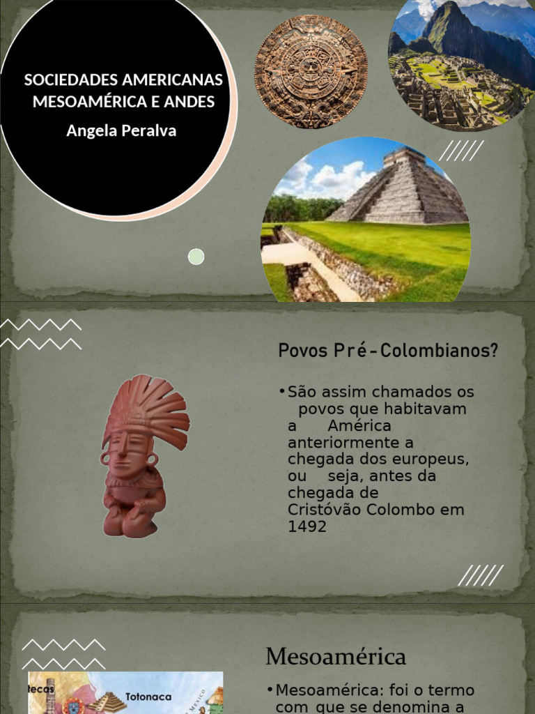 Aula III Povos Pré-Colombianos | PDF | Império Inca | Feudalismo