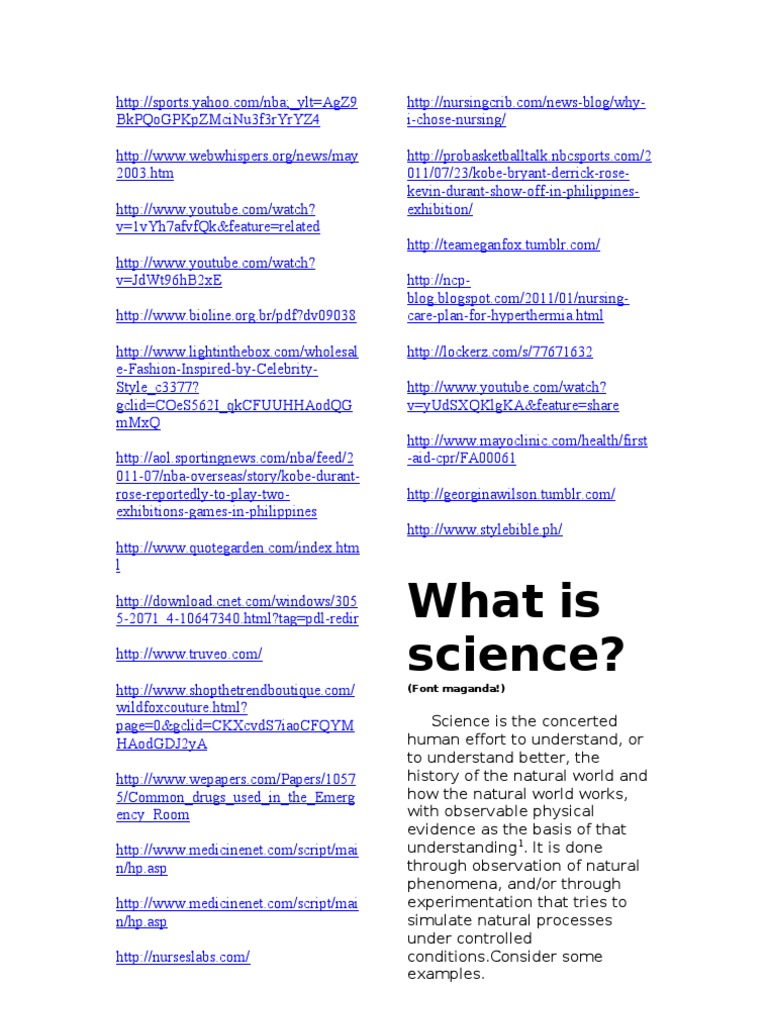 Understanding Science: Key Concepts | PDF
