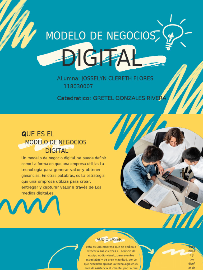 Presentacion Sobre Modelo de Negocios Digital | PDF | Modelo de negocio ...