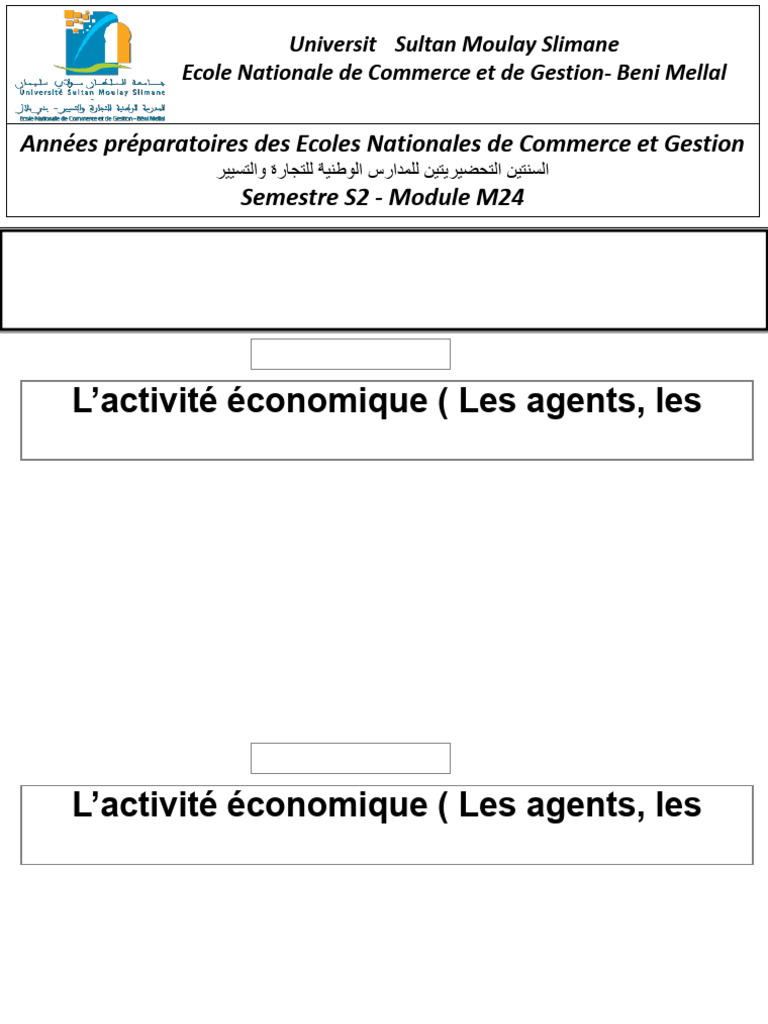 Agents économiques en macroéconomie | PDF | Coût de la vie | Produit ...