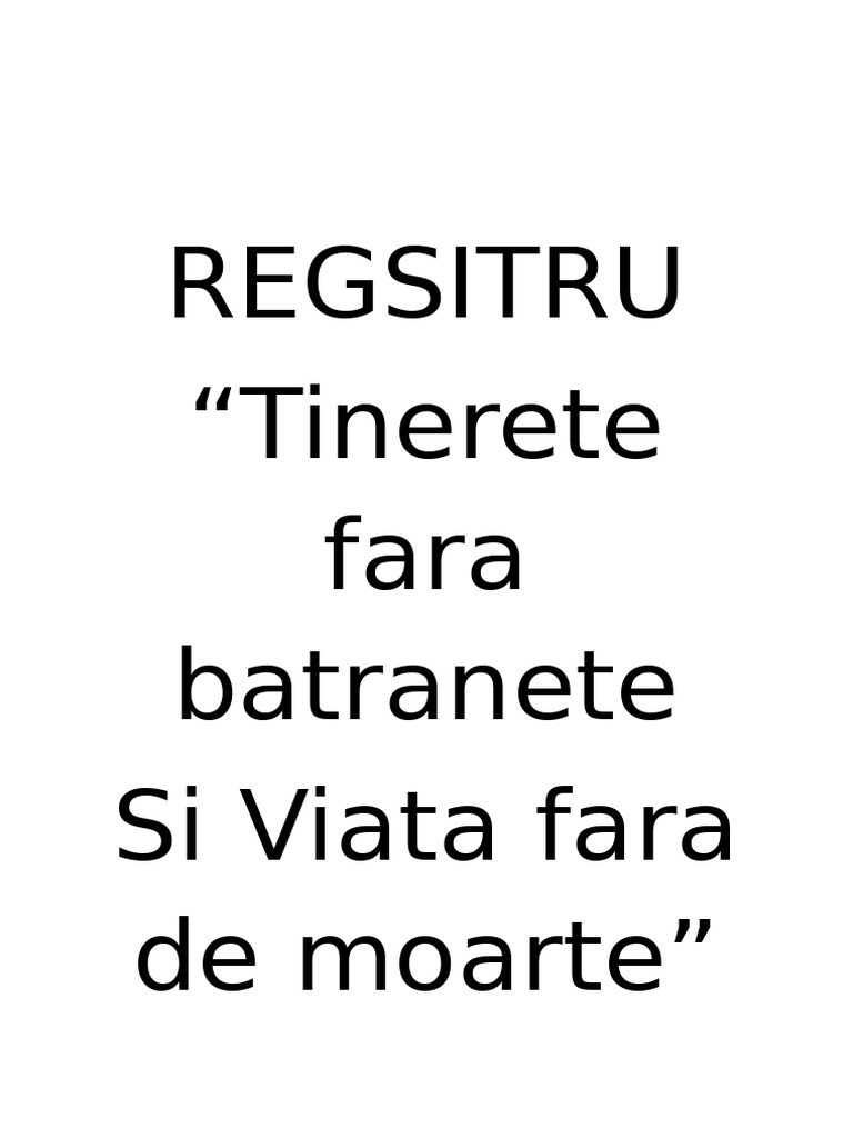 Viata Fara de Moarte PDF | PDF