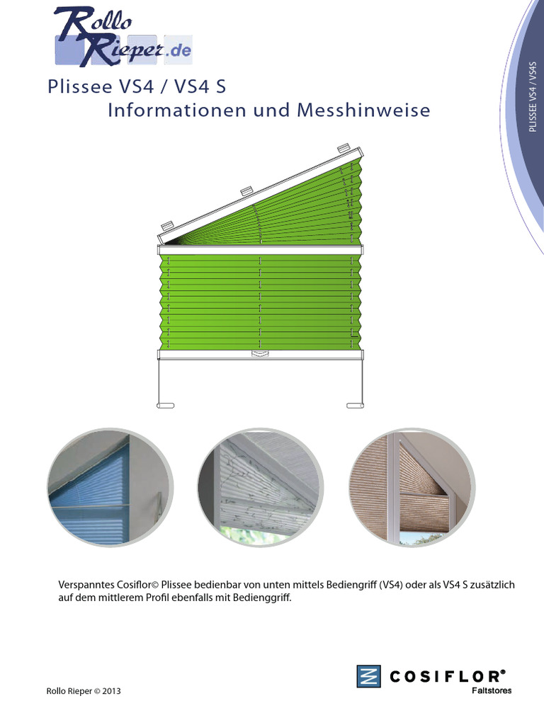 Messanleitung Plissee Vs4 de | PDF
