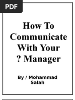 Download How to Communicate With Your Manager by mohammad salah SN8407689 doc pdf