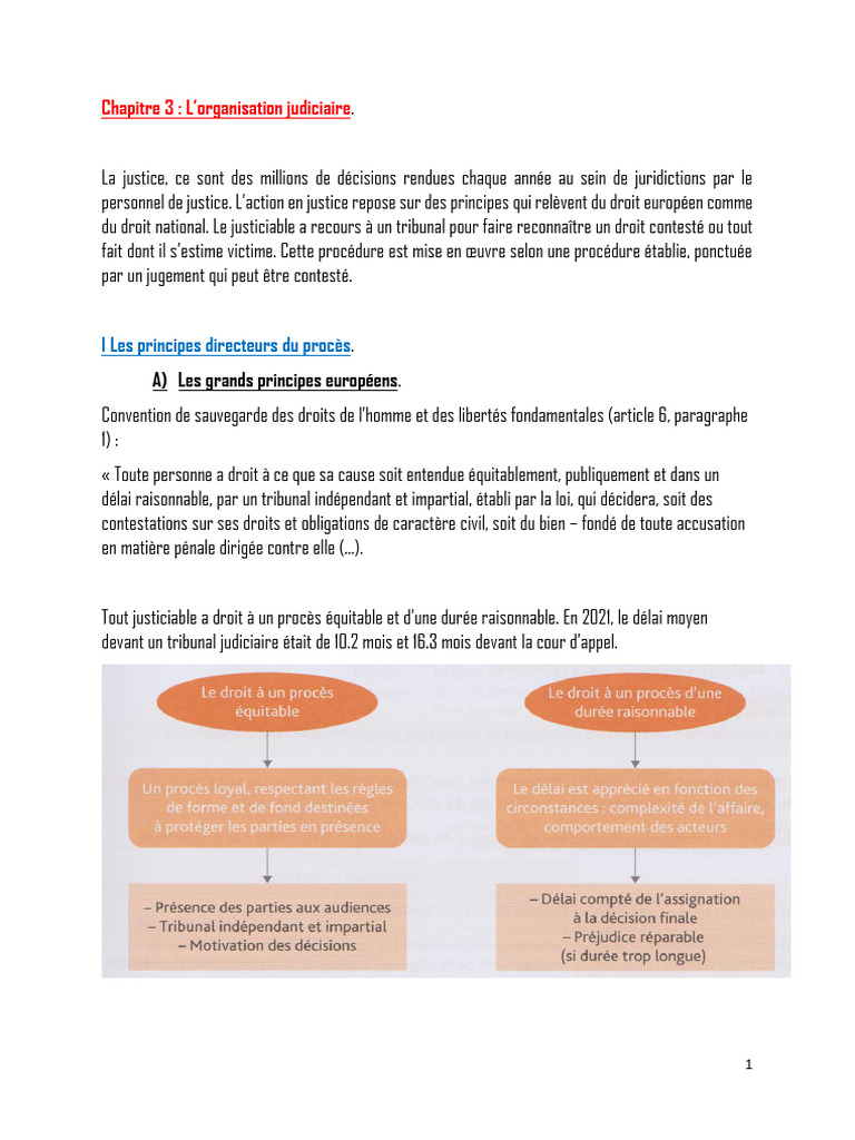 Organisation et principes de la justice | PDF | Compétence | Magistrat