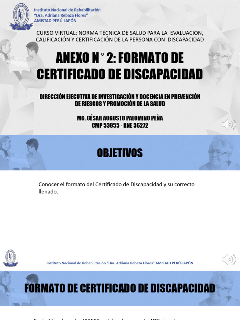 Formato de Certificado de Discapacidad | PDF | Invalidez | Medicina