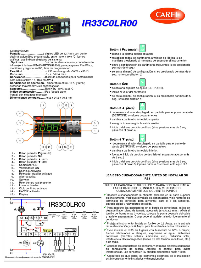 Instalación y Configuración IR33 | PDF | Conductor electrico | Electricidad
