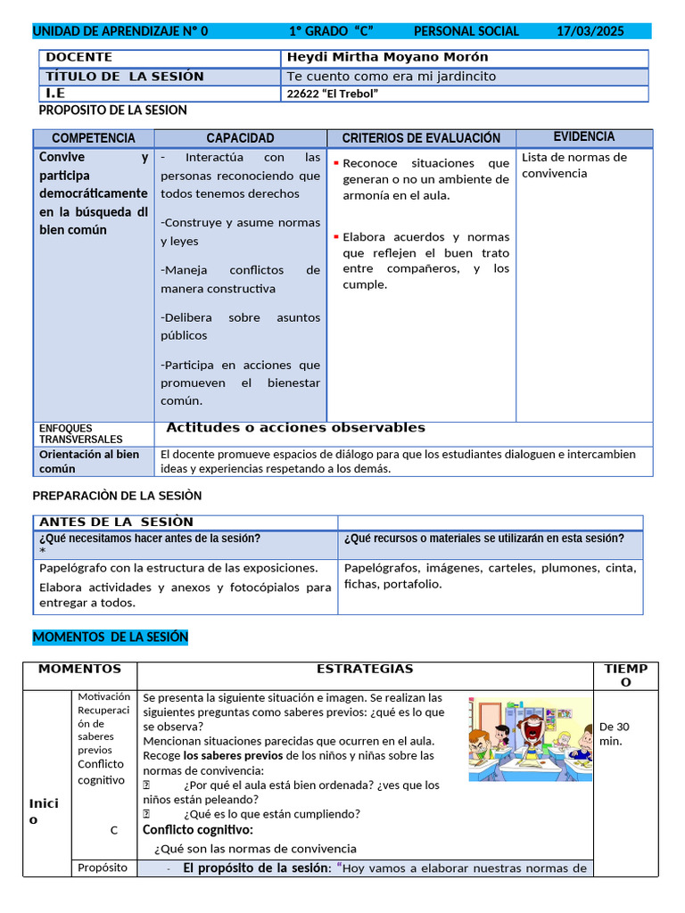 Normas de Convivencia en el Aula | PDF | Aprendizaje