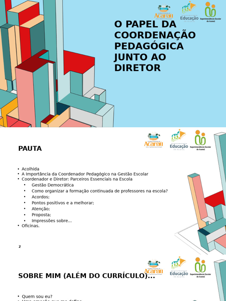 O Papel Da Coordenação Pedagógica Junto Ao Gestor - MNV | PDF ...
