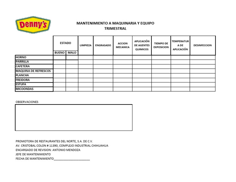 Mtto Maquinaria | PDF