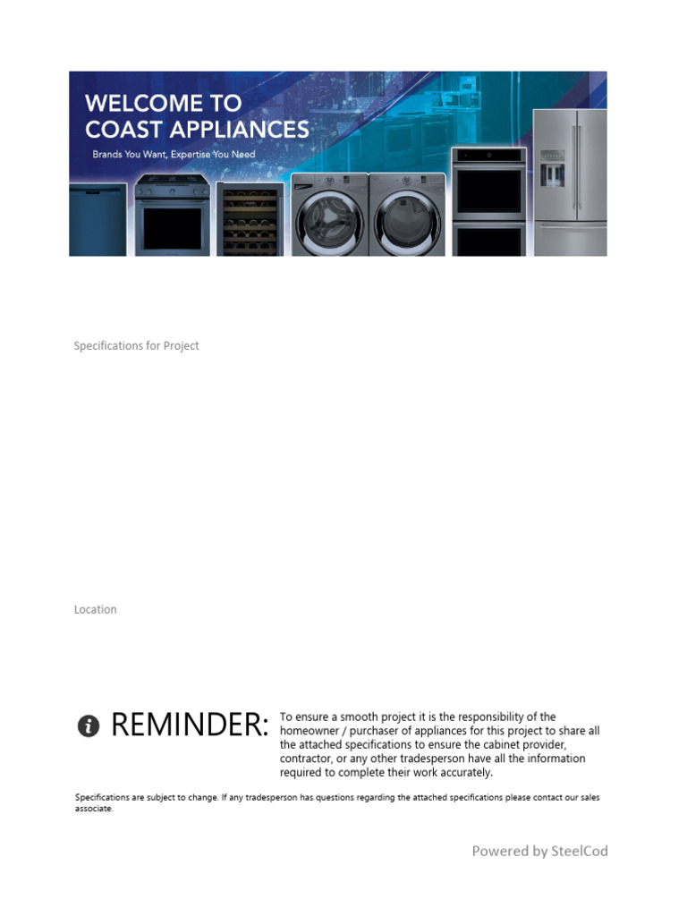 Gordon N Gordon Whirlpool Four Door Refrigerator Specification Sheets 