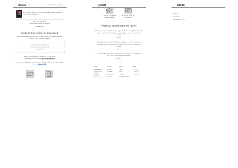How to Upload Documents on Scribd | PDF | Scribd | Digital Technology