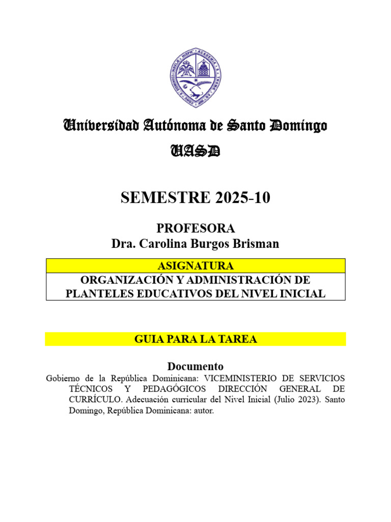 Guía de Organización del Nivel Inicial | PDF | Educación de la primera ...