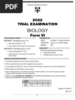 VCE Biology Unit 4 AOS 1 Practice SAC | PDF | Immune System | Antigen