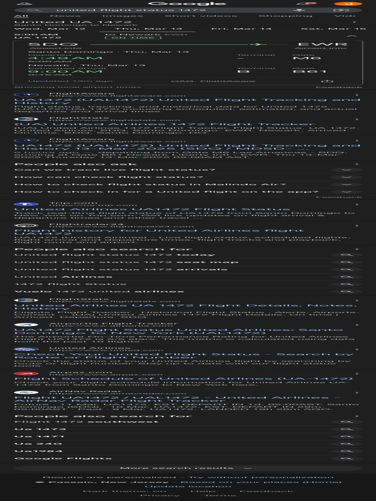 Image Result For Check Your United Flight Status Search By Route Or Flight
