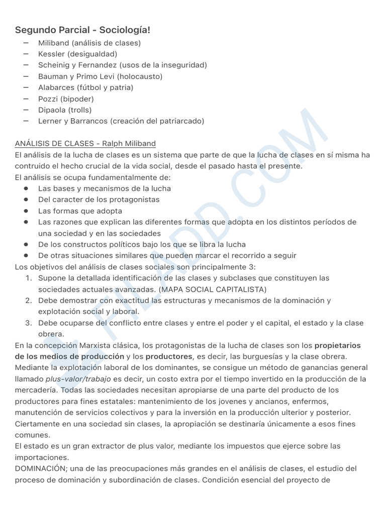 Análisis de Clases y Desigualdad Social | PDF | Clase media | Exclusión ...