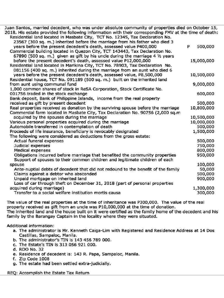 Estate Tax | PDF