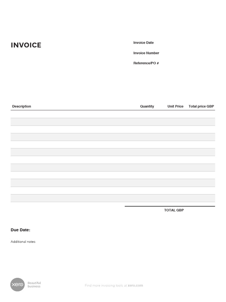 UK Invoice Template Example | PDF | Business Documents