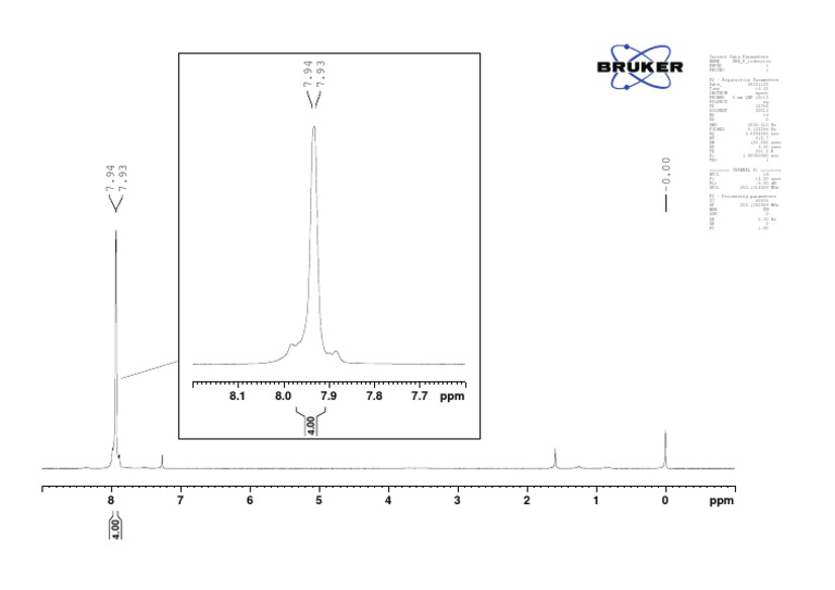 NMR Spectroscopy Data Parameters | PDF