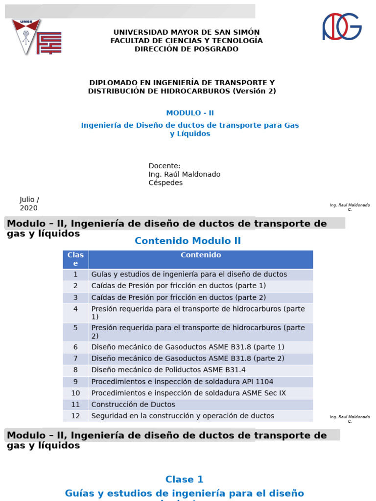 Diseño de Ductos para Hidrocarburos | PDF | Tubería (transporte de ...