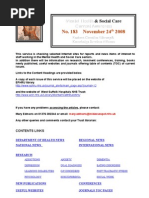 Download Mental Health Bulletin No 183 November 24th 2008 by Health Library SN8408099 doc pdf