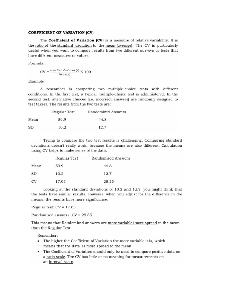Correlation-Variation | PDF