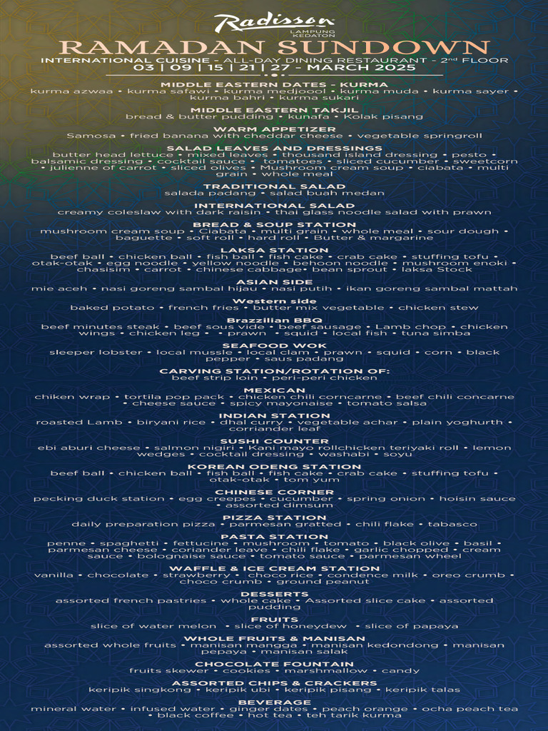 00 - International Menu - All Day Dining | PDF