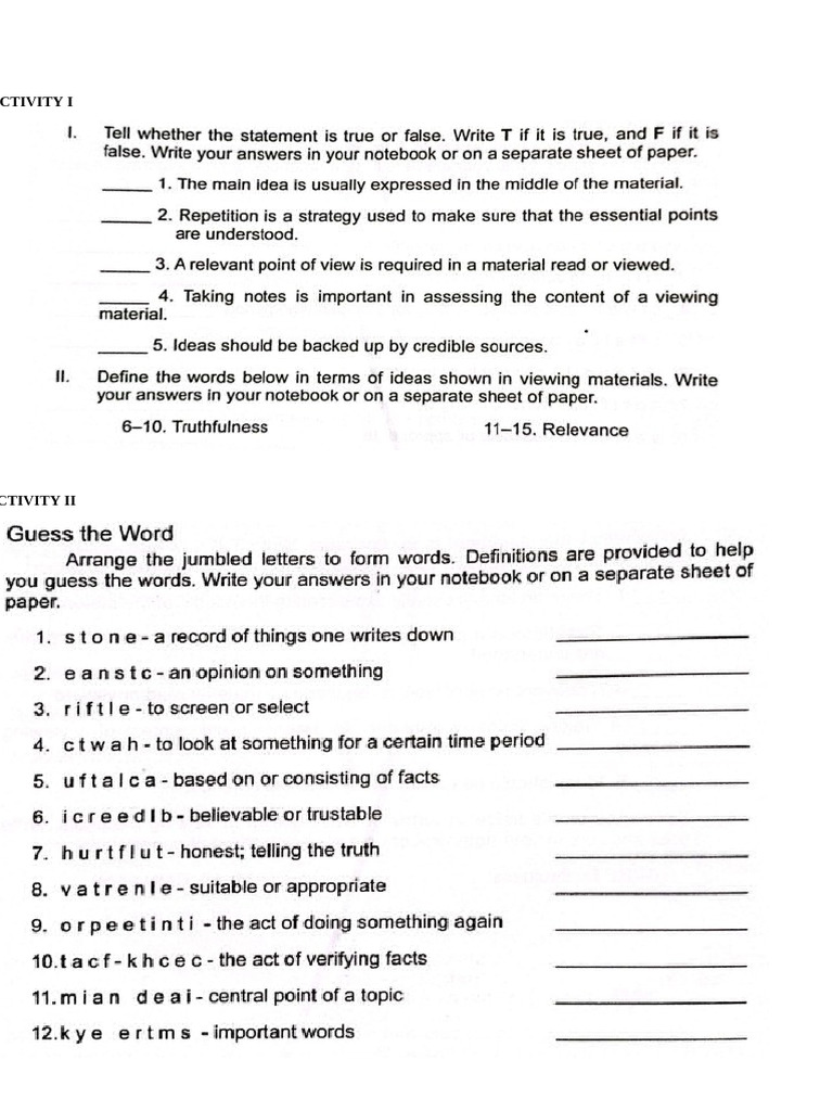 Importance Ranking for Camping Items | PDF