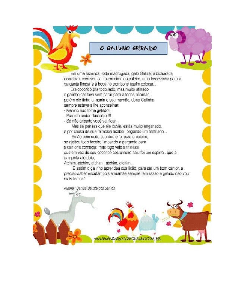 O Galinho Gripado | PDF