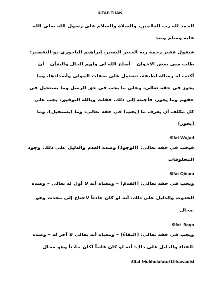 Kitab Tijan | PDF