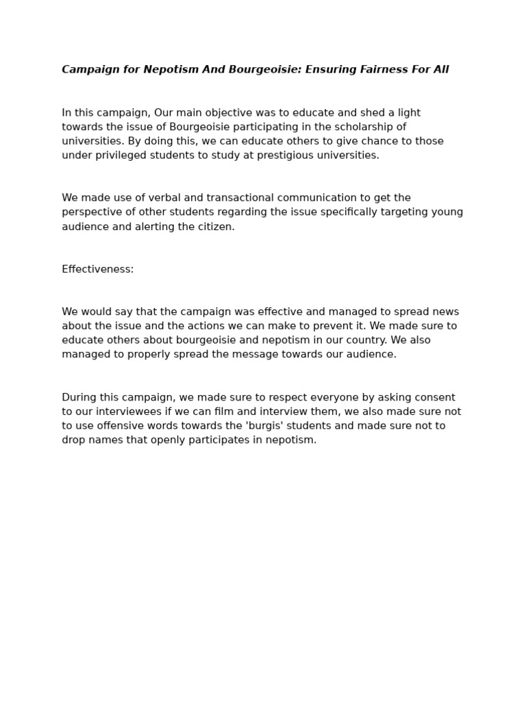 Campaign | PDF