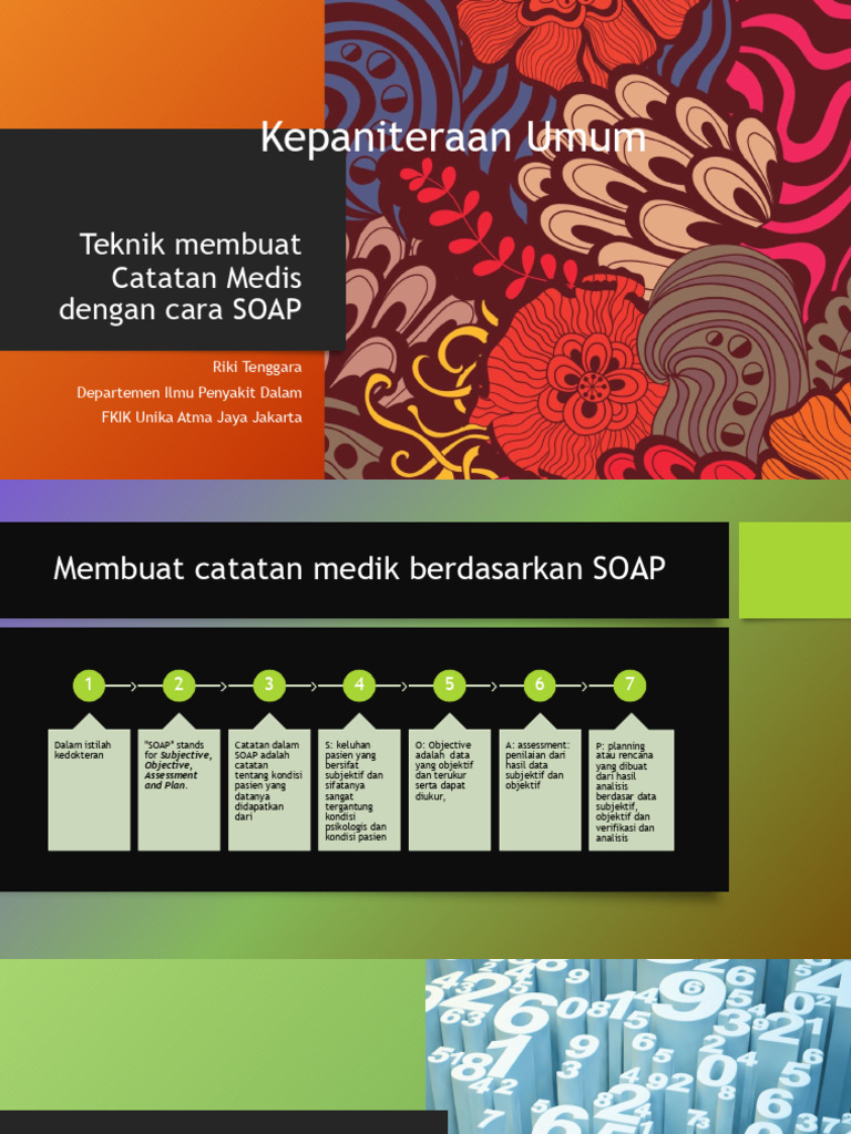 Teknik Catatan Medis Metode SOAP | PDF