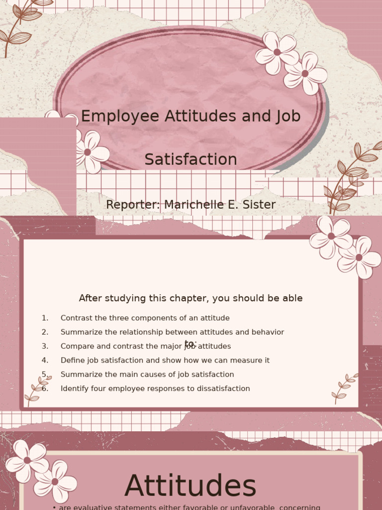 Employee Attitudes and Job Satisfaction | PDF | Attitude (Psychology ...