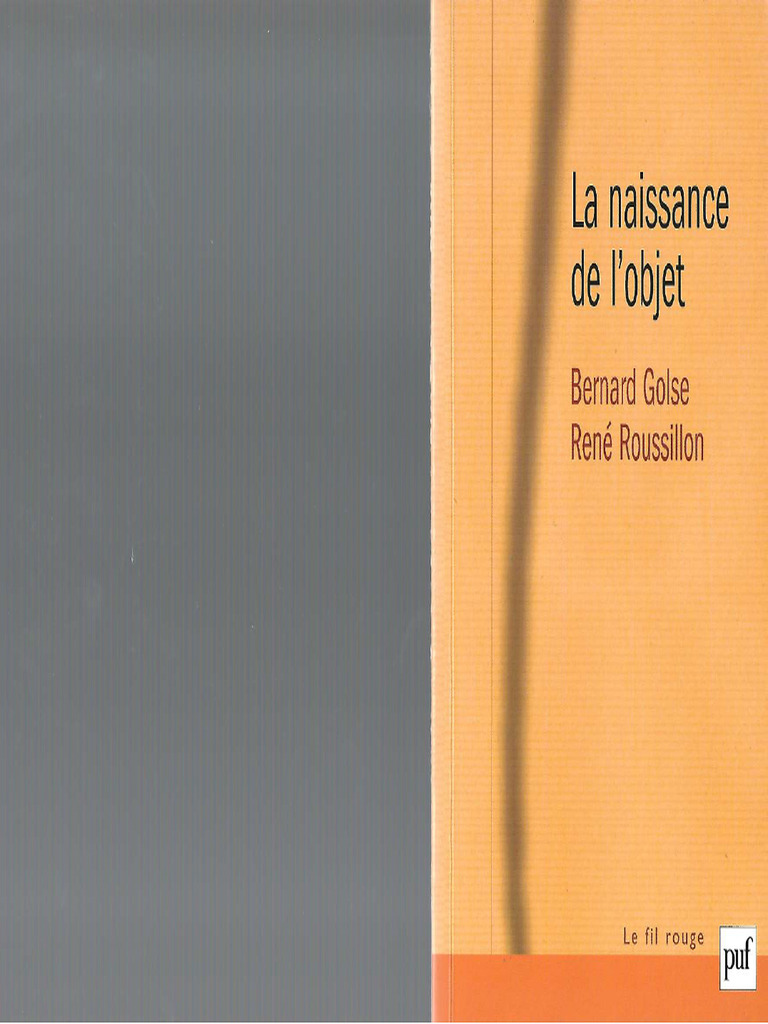 Naissance de la vie psychique et pensée | PDF | Psychothérapie ...